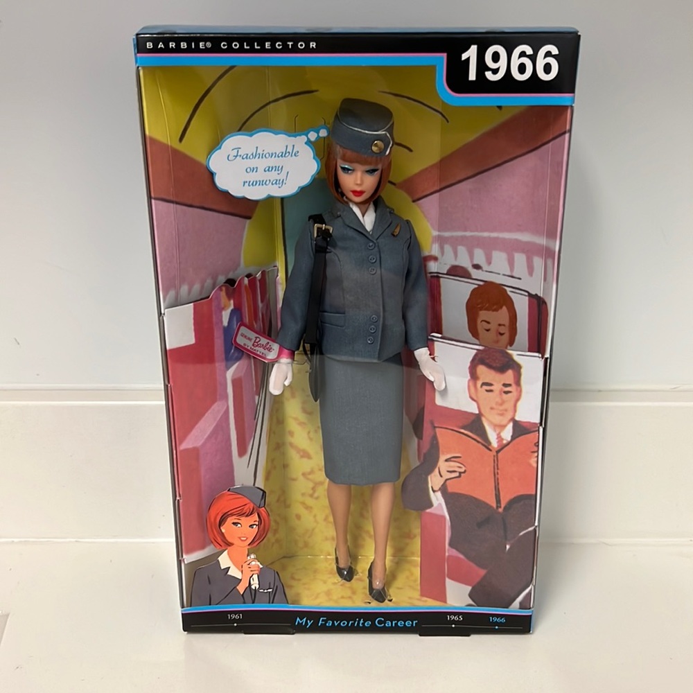 Pan American Airways Stewardess Barbie 1966 - My Favorite Career  2009 Repro NIB